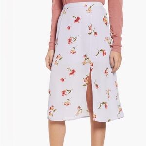 Leith Floral Skirt + Lilac + Size 4